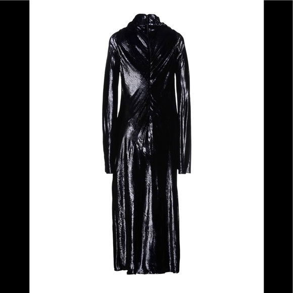 Nwot Ellery dark blue velour midi dress size 0 - Picture 3 of 8